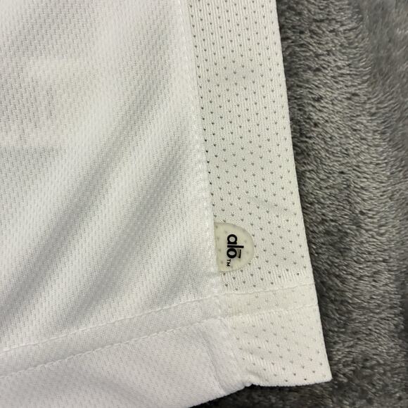 Alo Mens Polo Size 2XL White Golf Coolfit Performance Short Sleeve Breathable - Picture 2 of 9